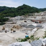 茨城県産 稲田石 採掘場
