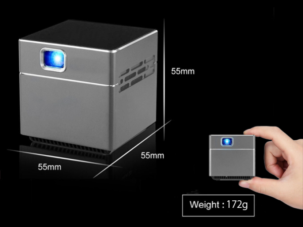 超小型プロジェクター Pico Cube S6を【営業ツール・天井照射 